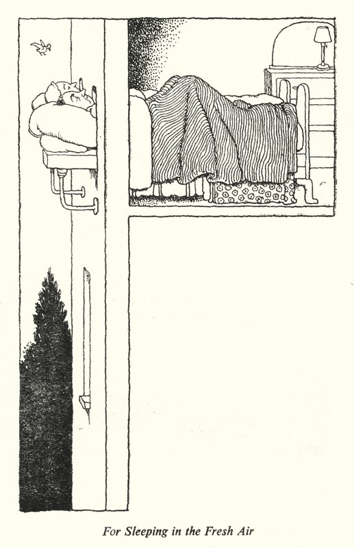 Im Freien schlafen von William Heath Robinson