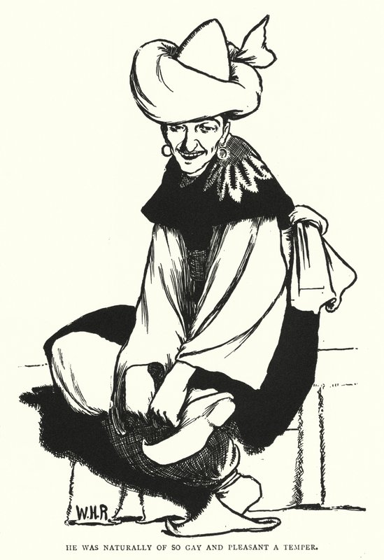 Er war von Natur aus so fröhlich und angenehm (Gravur) von William Heath Robinson