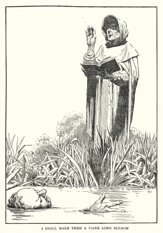 Ich werde ihnen eine lange Predigt halten von William Heath Robinson