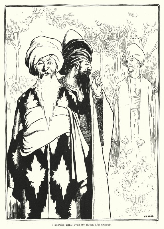 Ich zeigte ihnen mein Haus und meinen Garten (Gravur) von William Heath Robinson