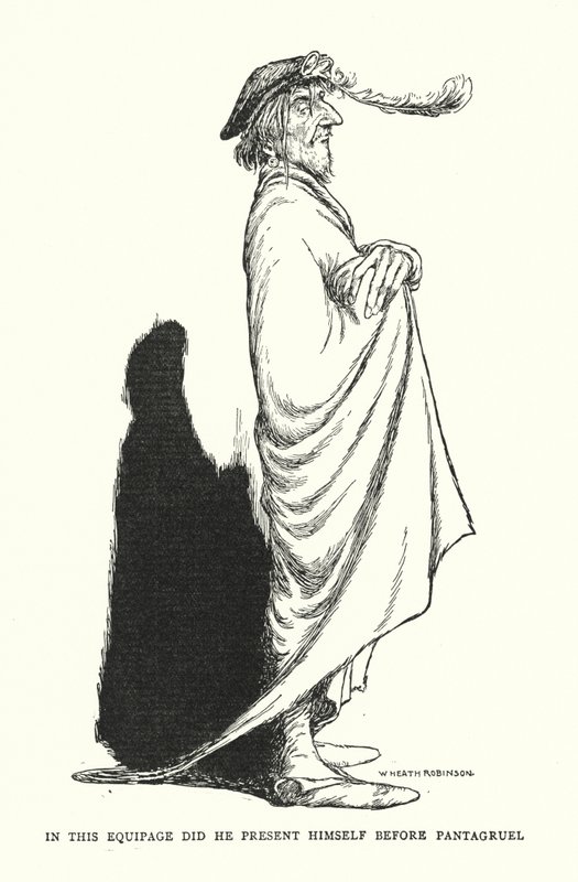 In dieser Ausstattung stellte er sich Pantagruel vor von William Heath Robinson