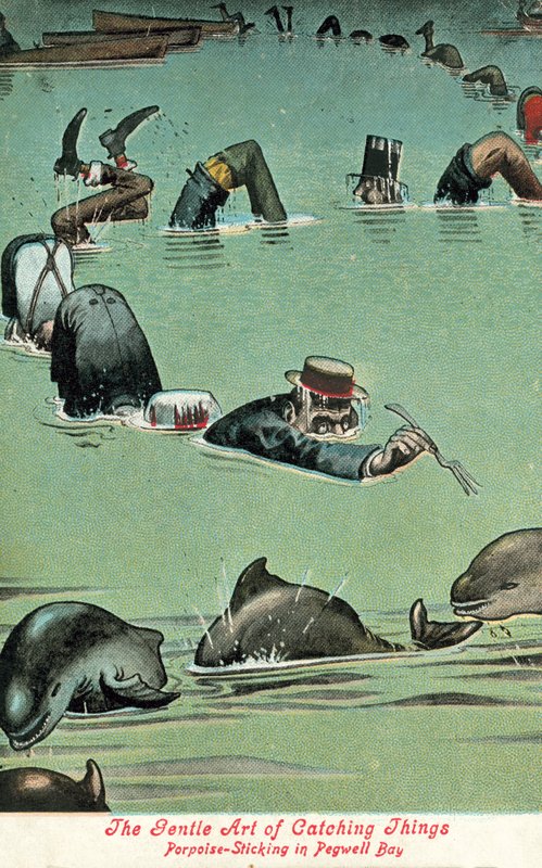 Die sanfte Kunst des Fangens - Schweinswalstechen in Pegwell Bay von William Heath Robinson