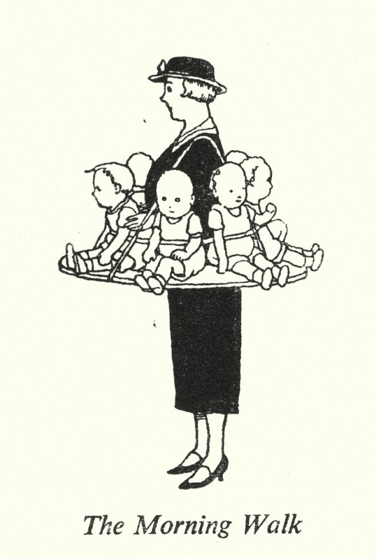 Der Morgenspaziergang von William Heath Robinson