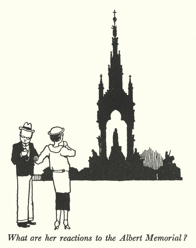 Was sind ihre Reaktionen auf das Albert Memorial? von William Heath Robinson