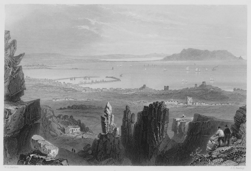 Dublin Bay, von den Kingstown-Steinbrüchen von William Henry (after) Bartlett