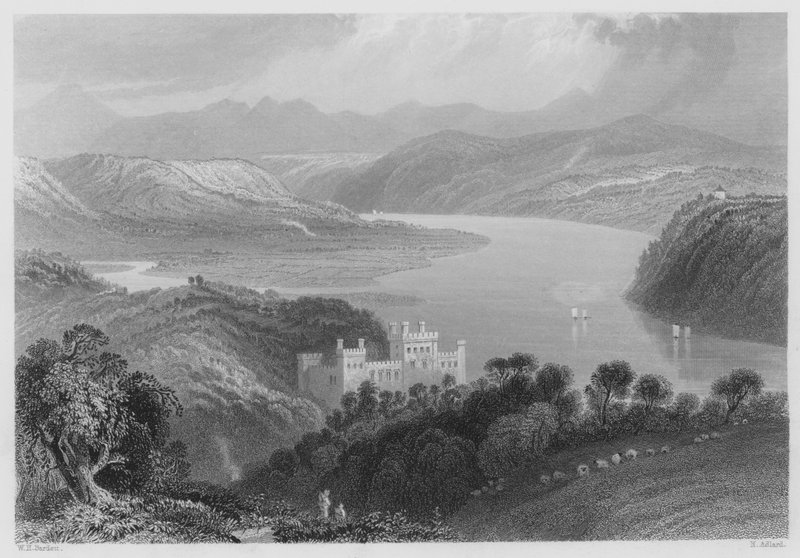 Das Tal des Blackwater, zwischen Lismore und Youghall von William Henry (after) Bartlett