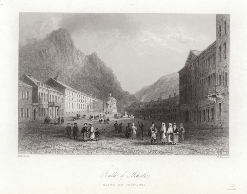 Bäder von Mehadia von William Henry Bartlett