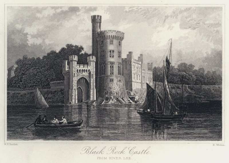 Black Rock Castle, vom River Lee von William Henry Bartlett