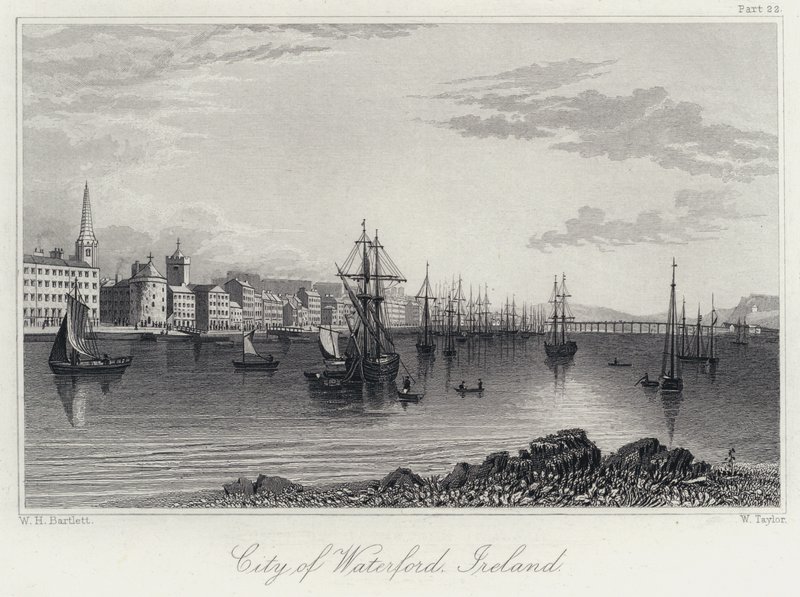 Stadt Waterford, Irland von William Henry Bartlett