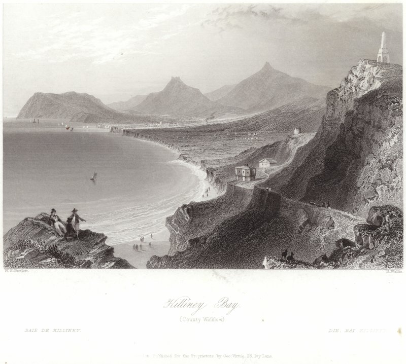 Killiney Bay in County Wicklow von William Henry Bartlett