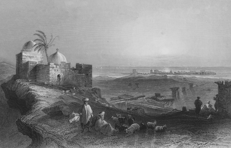 Tyrus, vom Festland von William Henry Bartlett