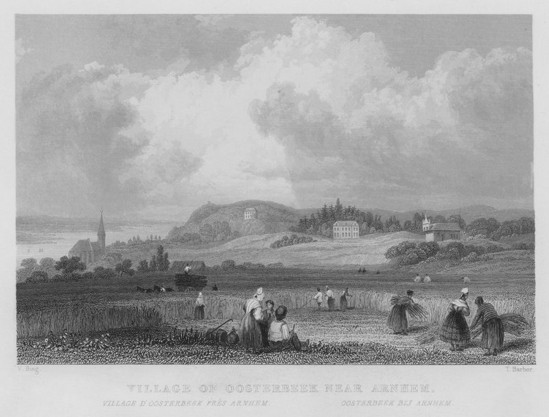 Dorf Oosterbeek bei Arnheim von William Henry Bartlett
