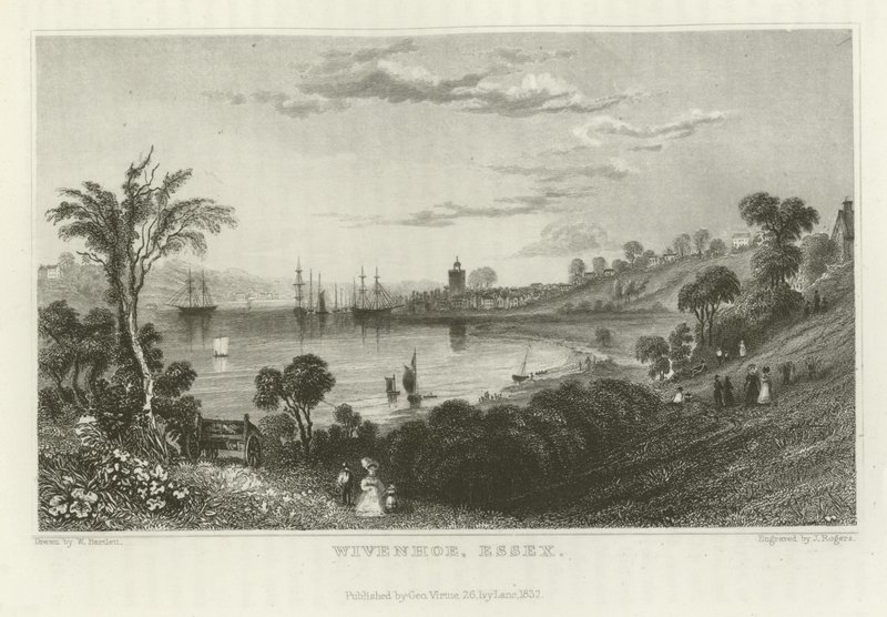 Wivenhoe, Essex von William Henry Bartlett