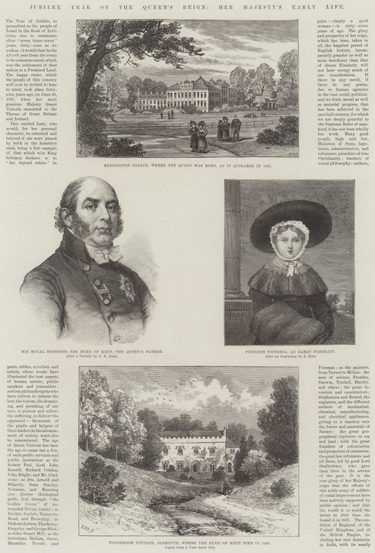 Jubiläumsjahr der Regentschaft der Königin, das frühe Leben Ihrer Majestät von William Henry James Boot