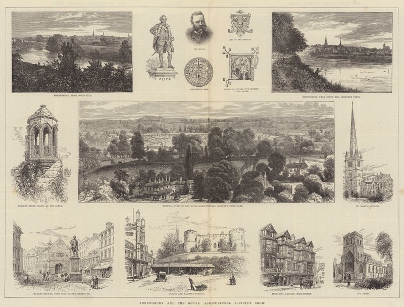 Shrewsbury und die Ausstellung der Royal Agricultural Society von William Henry James Boot