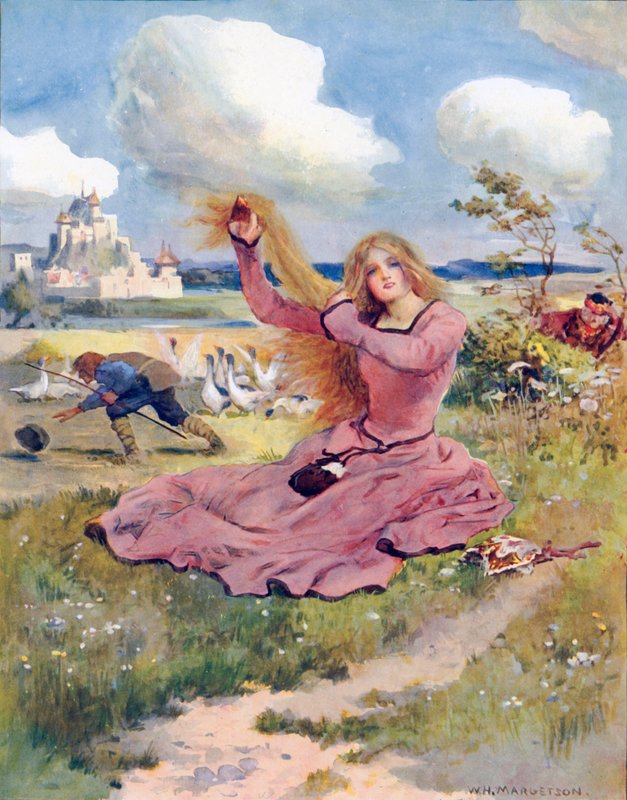 Blas, ihr Winde, blas, sage ich, blas den Hut des Gänsehüters weg von William Henry Margetson