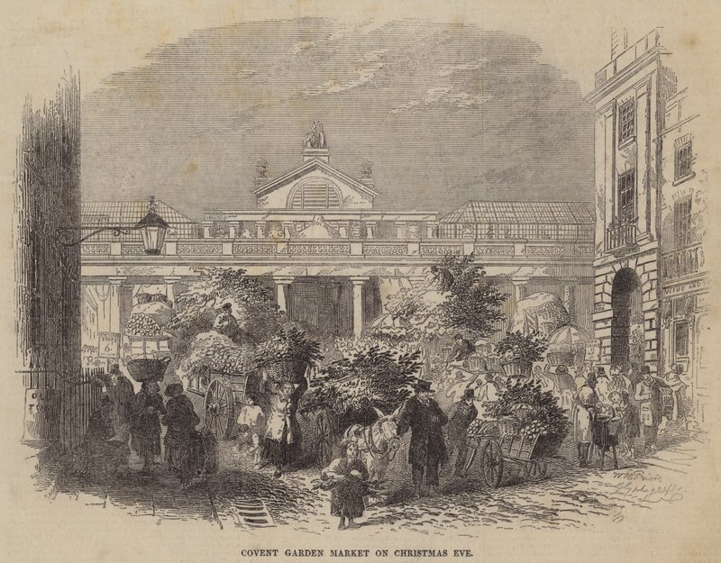 Covent Garden Markt am Heiligabend von William Henry Pike