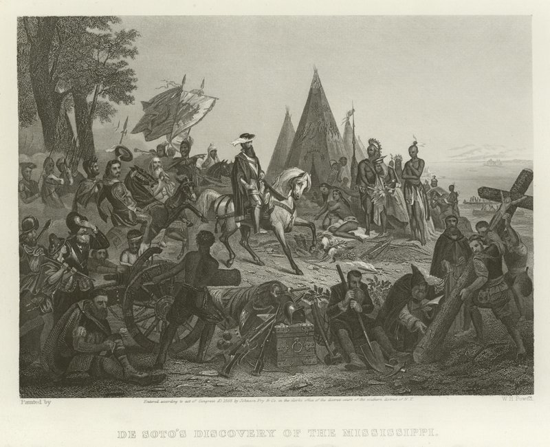 De Sotos Entdeckung des Mississippi von William Henry Powell