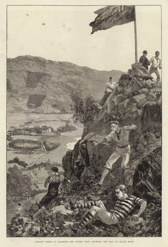 Athletische Sportarten in Grasmere von William Heysham Overend