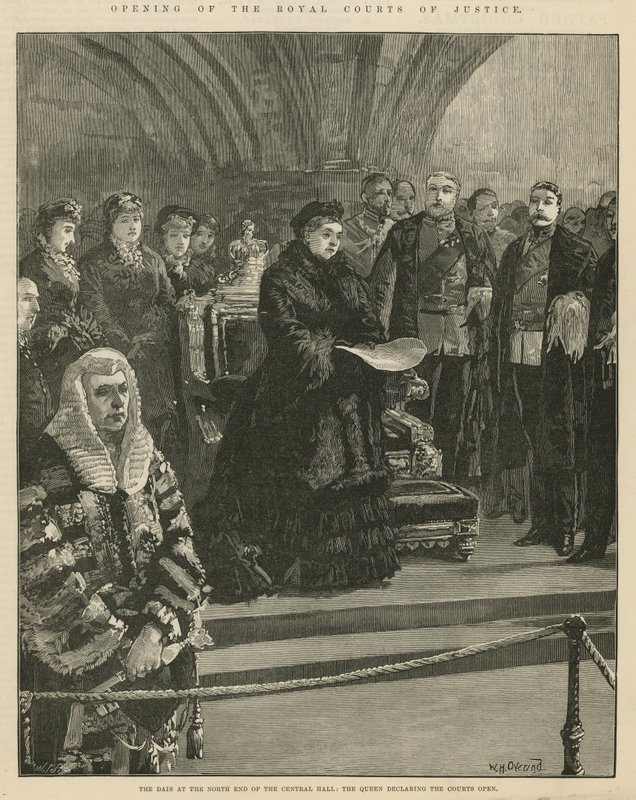 Eröffnung der Royal Courts of Justice von William Heysham Overend