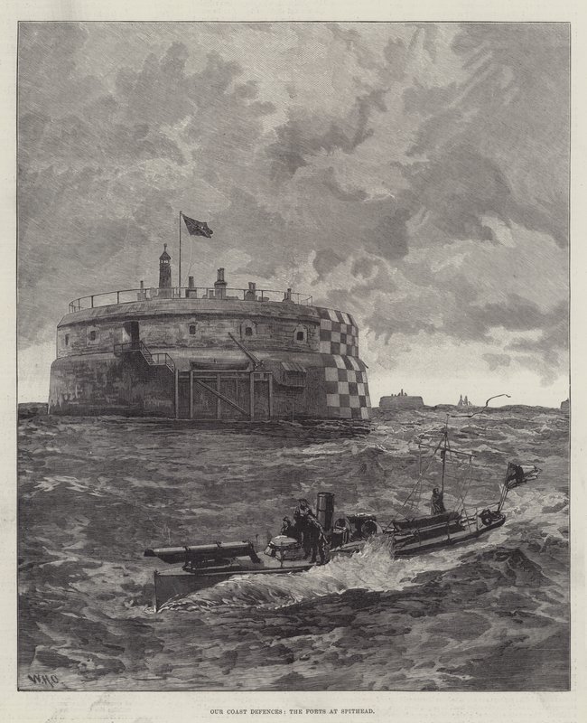Unsere Küstenverteidigung, die Forts bei Spithead von William Heysham Overend