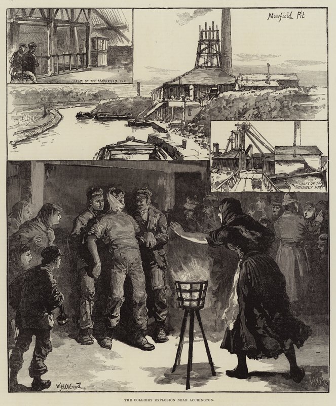 Die Grubenexplosion bei Accrington von William Heysham Overend