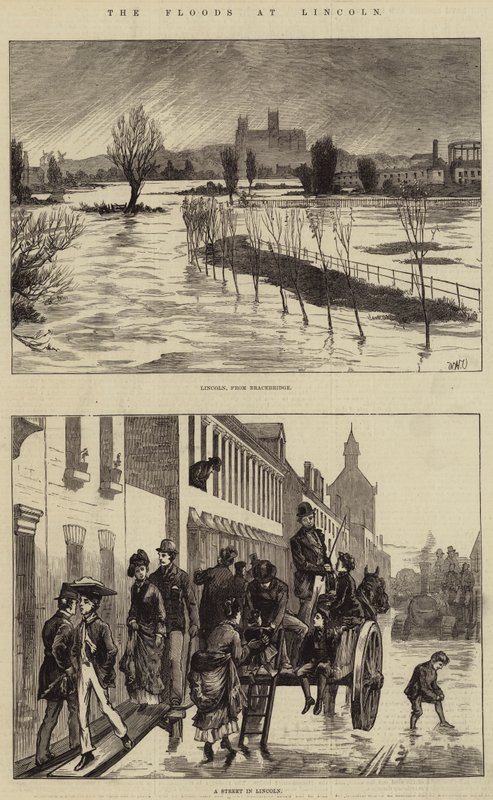 Die Überschwemmungen in Lincoln von William Heysham Overend