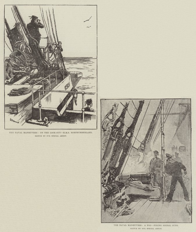 Die Marine-Manöver von William Heysham Overend