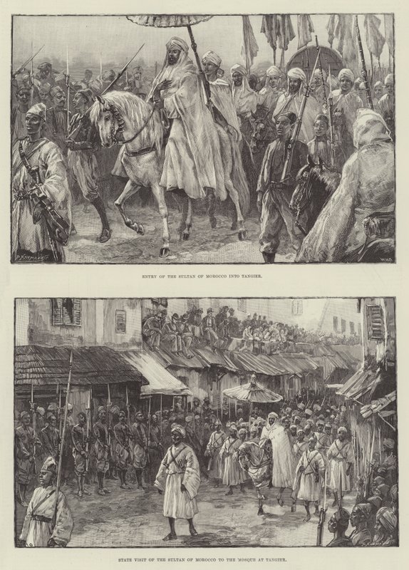 Der Sultan von Marokko in Tanger von William Heysham Overend