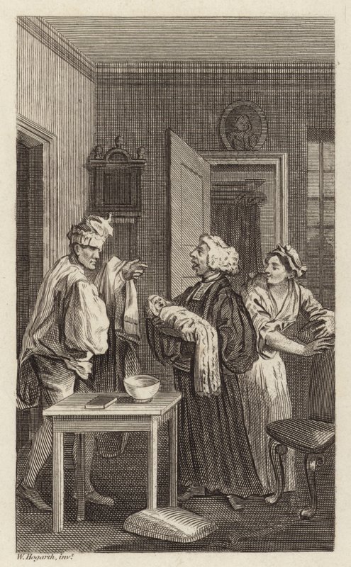 Eine Szene aus Tristram Shandy von William Hogarth