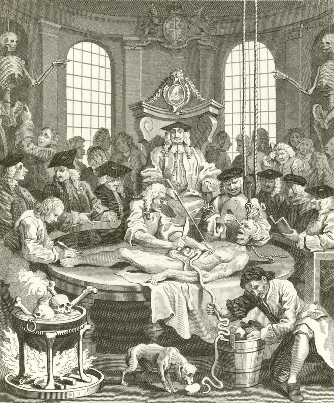 Die vier Stufen der Grausamkeit von William Hogarth
