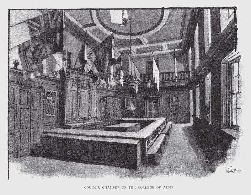 Ratssaal des College of Arms von William Luker