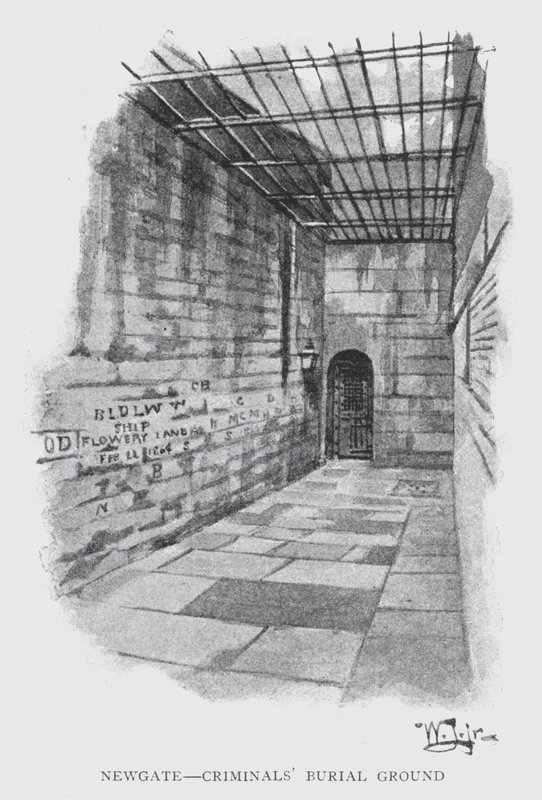 Newgate, Friedhof der Kriminellen von William Luker