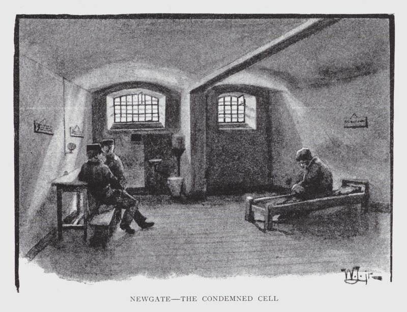 Newgate, die Verurteiltenzelle von William Luker