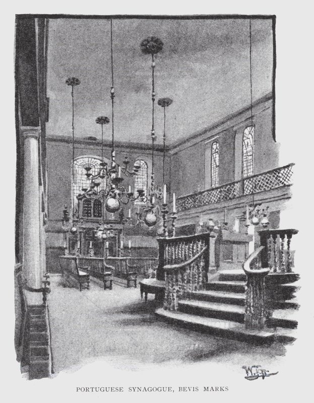 Portugiesische Synagoge, Bevis Marks von William Luker