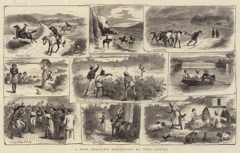 Ein Neuseeland-Ausflug von zwei Damen von William Ralston
