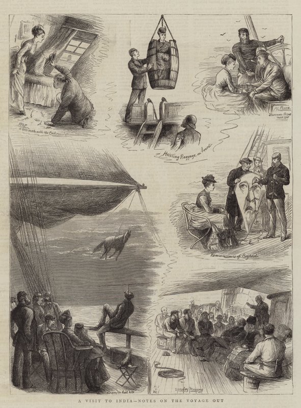 Ein Besuch in Indien, Notizen zur Hinreise von William Ralston