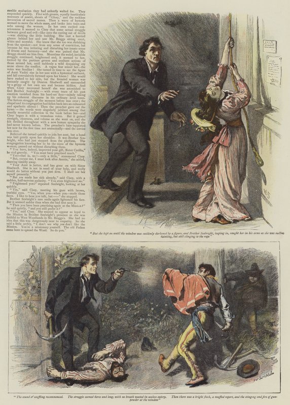 Illustration für Eine Episode von West Woodlands, von Bret Harte von William Small