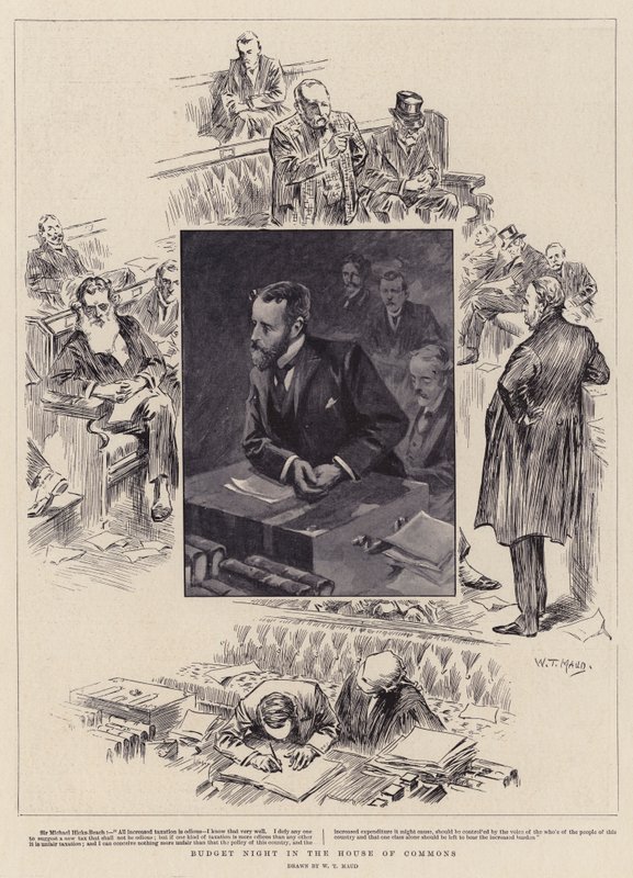 Haushaltsnacht im Unterhaus von William T. Maud