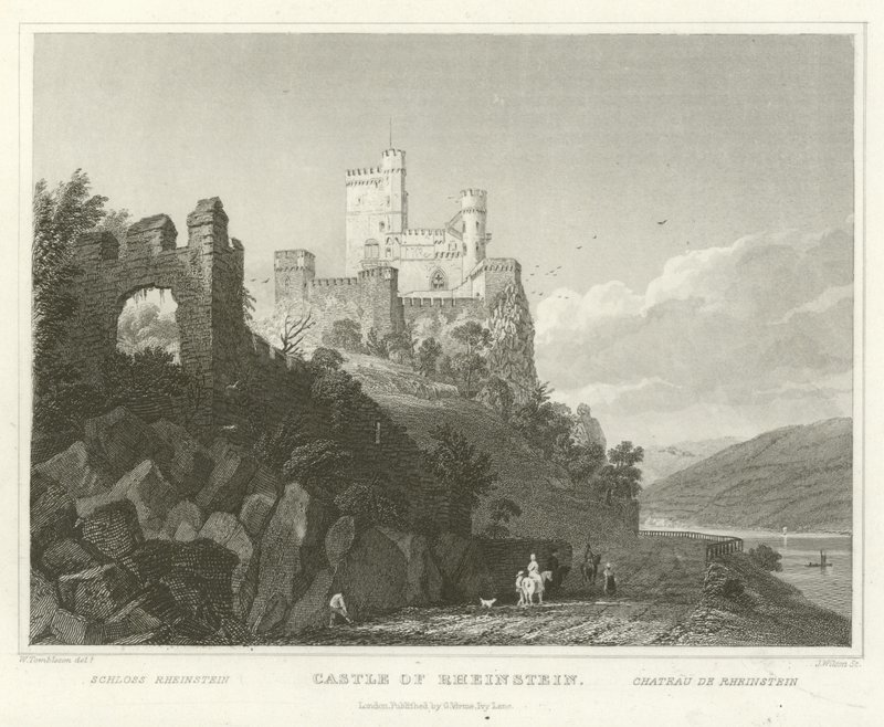 Schloss Rheinstein von William Tombleson