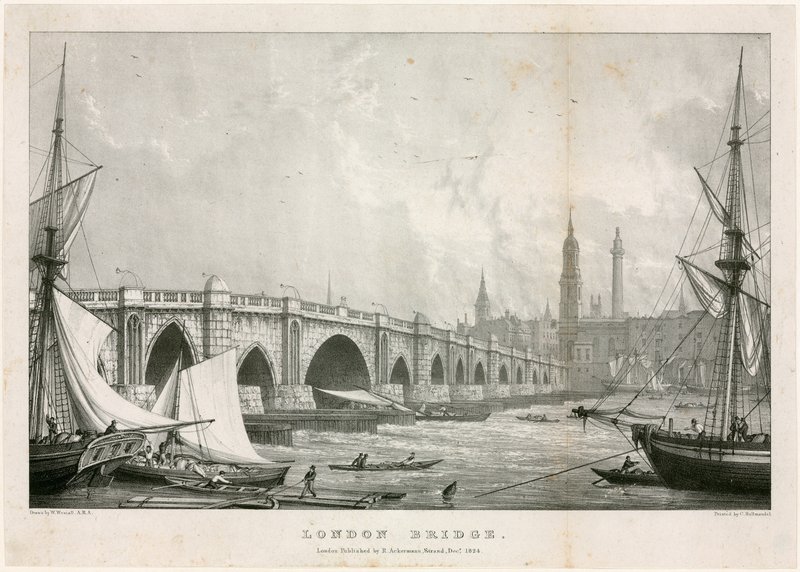 London Bridge von William Westall
