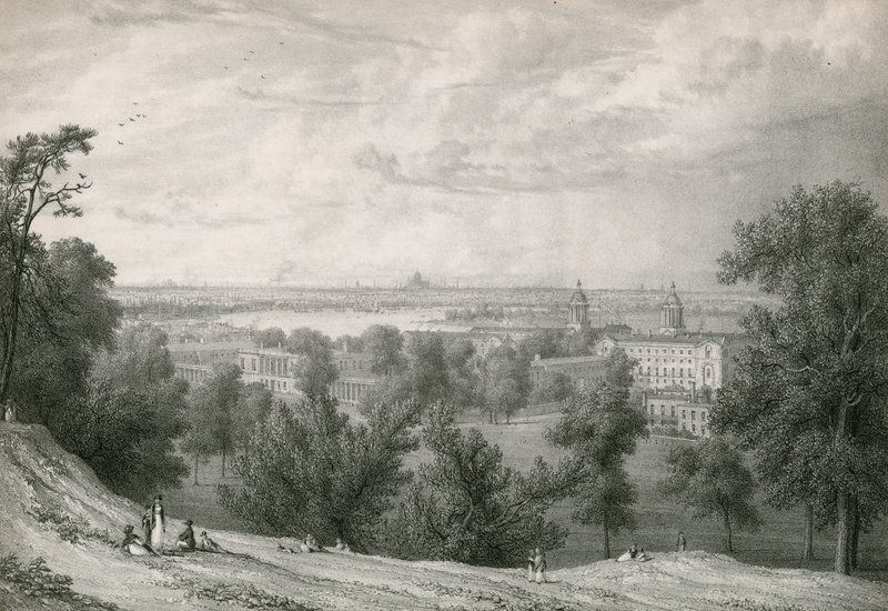 Ansicht von Greenwich, London von William Westall