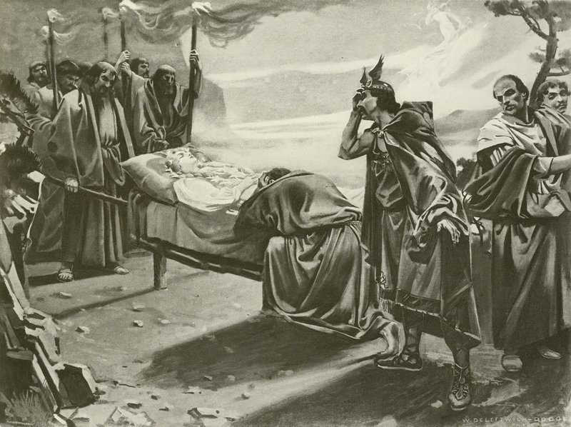 Tannhäuser, Akt III letzte Szene von William de Leftwich Dodge