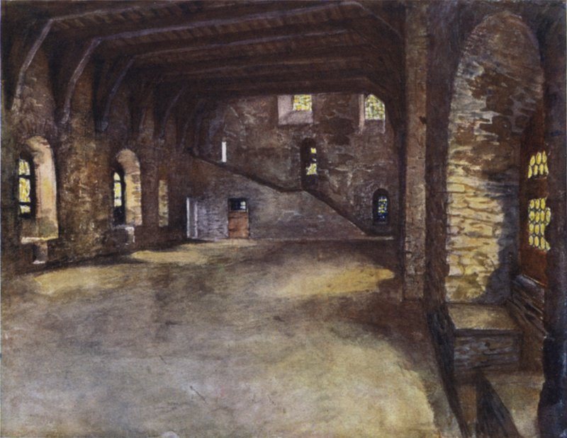 Der Bankettsaal, Schloss der Grafen, Gent von after Amedee Forestier