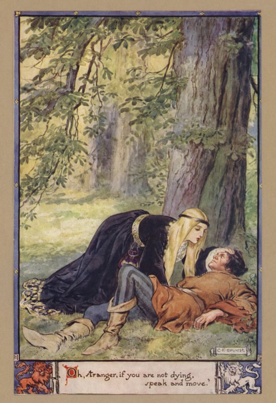 Oh, Fremder, wenn du nicht stirbst, sprich und bewege dich von after Charles Edmund Brock