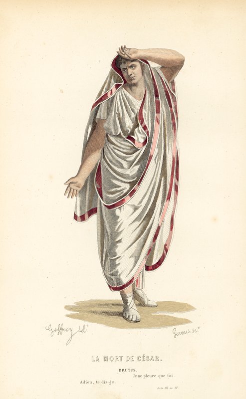 Der Tod von Cäsar, Brutus von after Edmond A.F. Geffroy