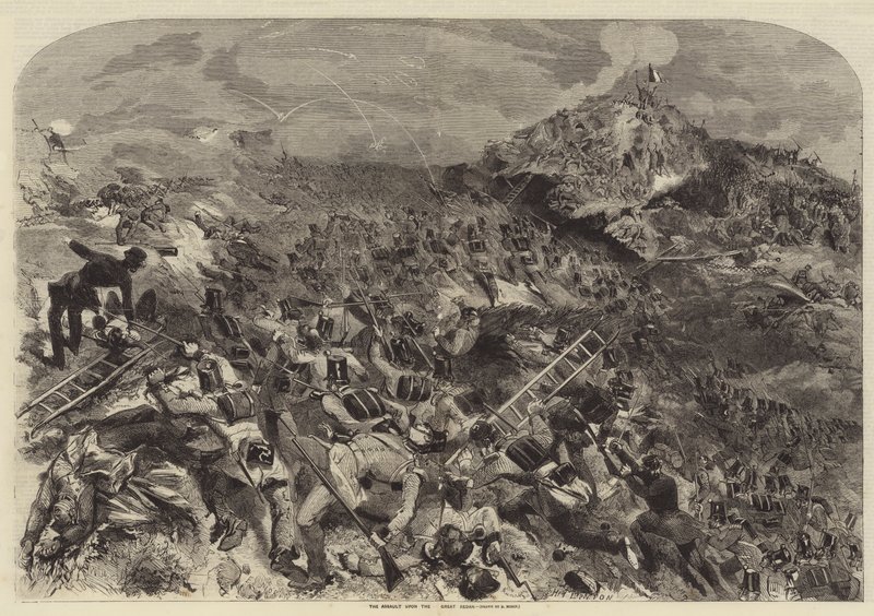 Der Angriff auf das Große Redan von after Edmond Morin