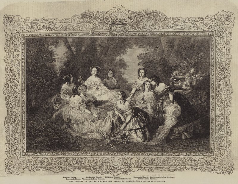 Die Kaiserin der Franzosen und ihre Ehrendamen von after Franz Xaver Winterhalter