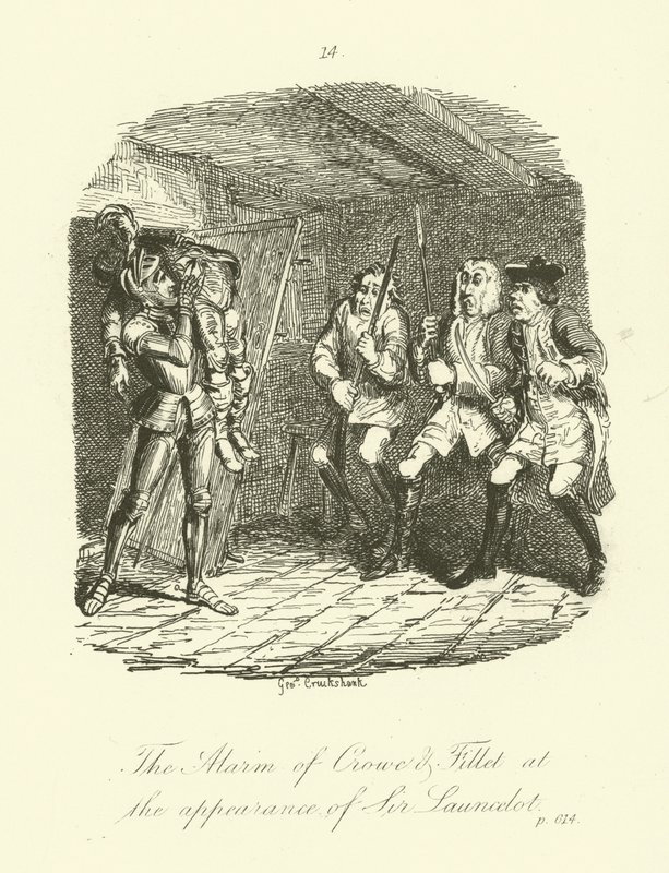 Illustration für Launcelot Greaves von Tobias Smollett von after George Cruikshank