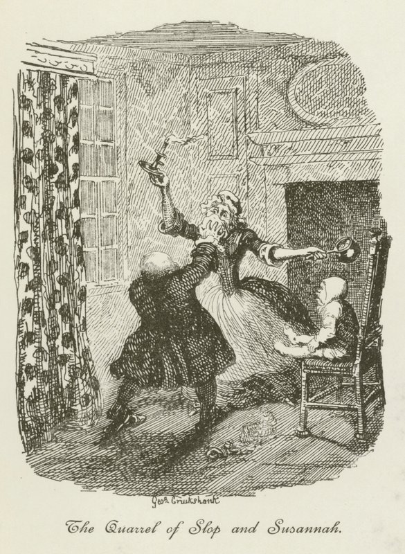 Illustration für Tristram Shandy von after George Cruikshank